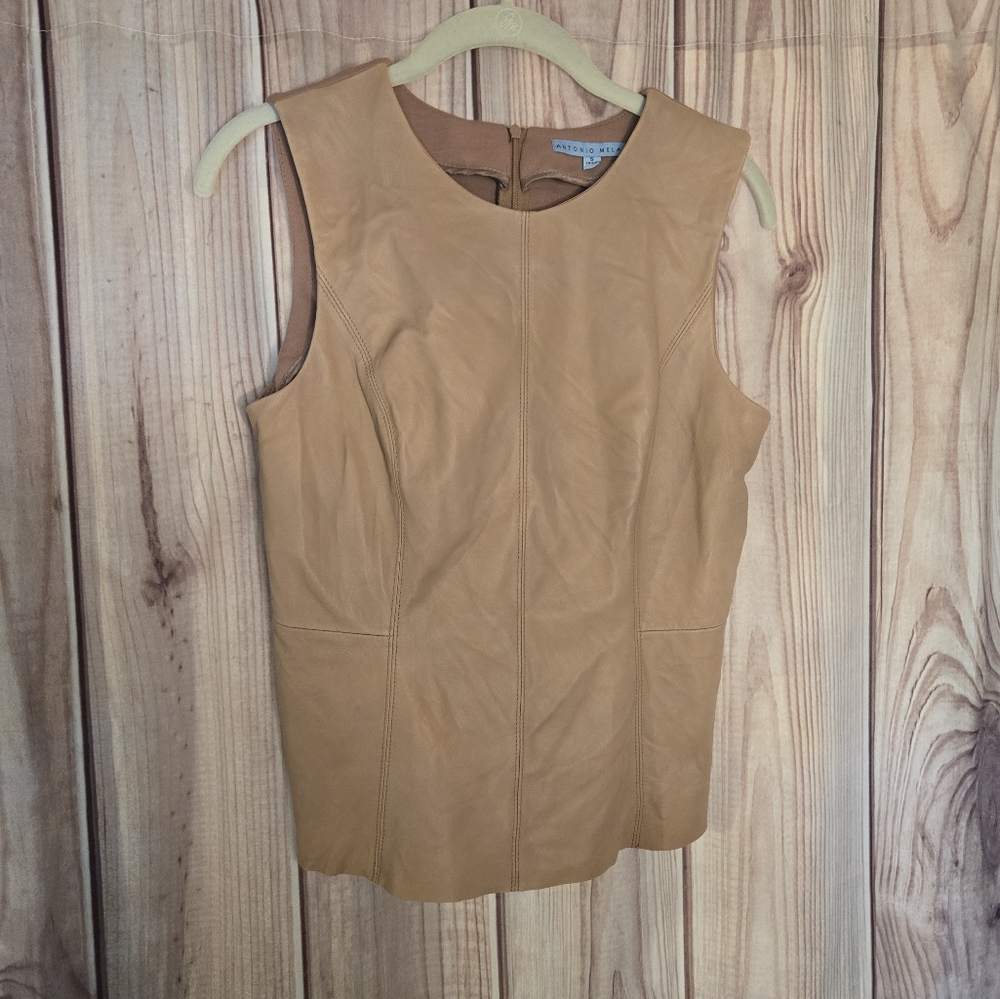 Tan Sleeveless Top